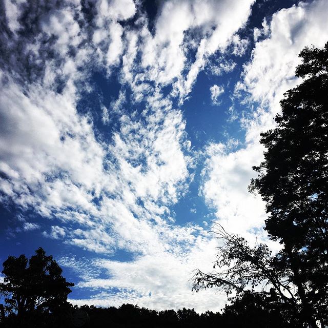 【ぐもにん2361】湧き出る想いが未来をつくる。今日も「笑顔の選択」と。#goodmorning #beautifulsky #beautiful #bluesky #blue #sky #clouds #cloudart #spiral #秋空 #おはよう